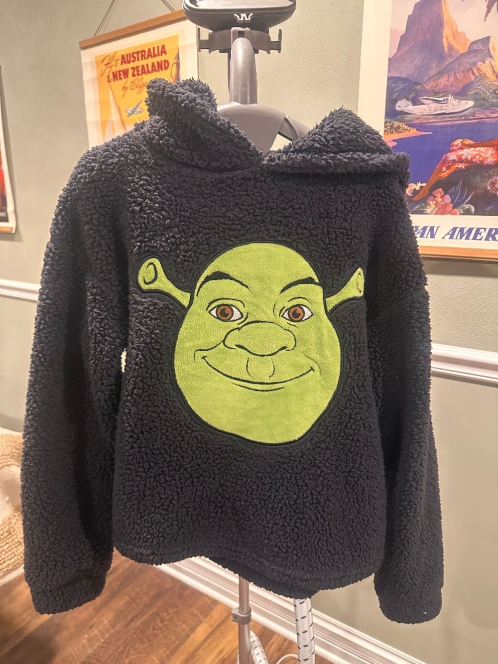 Shrek Fleece Hoodie - Kids Size XS- Girls or Boys